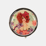Nicole Lee USA Print Metallic Circular Small Pill Case