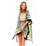DIONA J PAISLEY PRINTED SILKY KIMONO ONE SIZE COLOR RED
