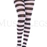 Wide striped tights