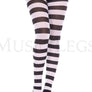 Wide striped tights