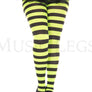 Plus size wide striped tights