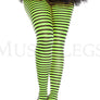 Plus size striped tights