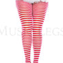 Plus size striped tights