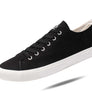 Retro Black/White Canvas Sneakers Unisex Size - Cushioned Insole