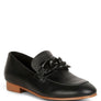 Merva Chunky Chain Leather Loafers