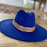 Wide brim panama hat in vegan felt