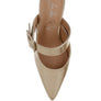 Bismi Large Buckle Kitten Heel Mules