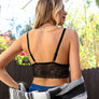 Velvet longline Lace Bralette