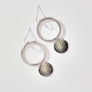 CIRCLE AND DROP EARRING