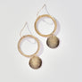 CIRCLE AND DROP EARRING