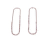 U Rhinestone Stud Drop Earrings