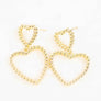 Cara Heart Drop Earrings