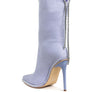 Ashipa Diamante Chain Detail Calf Boots