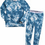 Diona J 8Y - 12Y Toddler Kids Boys Girls 100% Cotton Marbling Tiedye Sung Fit Sleepwear Pajamas Set