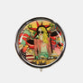 Nicole Lee USA Print Metallic Circular Small Pill Case