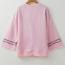 Peace Patch Round Neck Long Sleeve Top