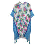 DIONA J PALM LEAF PRINT KIMONO ONE SIZE COLOR BLUE