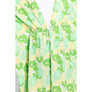 DIONA J FRONT ROPE FLOWER KIMONO ONE SIZE COLOR GREEN