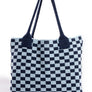 Fame Checkered Pattern Tote Bag