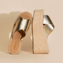 PARTNER-S RAFFIA PLATFORM SLIDES