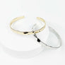 WAVE METAL CUFF BANGLE BRACELET