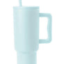 Monochromatic Stainless Steel Tumbler with Matching Straw