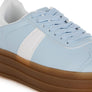 Knockout Faux Leather Lace-Up Sneakers