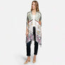 DIONA J FLORAL GEO MIXED PRINT KIMONO ONE SIZE COLOR GREEN