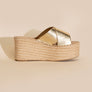 PARTNER-S RAFFIA PLATFORM SLIDES