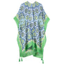DIONA J TILE PRINT KIMONO CARDIAN ONE SIZE COLOR GREEN