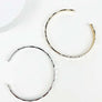 WAVE METAL CUFF BANGLE BRACELET