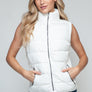 Snobbish Zip Up Turtleneck Vest with Pockets