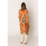 DIONA J AZTEC PRINT KIMONO CARDIGAN ONE SIZE COLOR RED