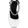 MARTINI Sky High Rampwalk Satin Sandals