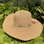 RAFFIA FRINGE FLOPPY SUN HAT