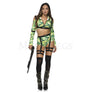 Special Operations Paratrooper 5 Pc Open Shoulder Zip Up Crop Costume Size XL