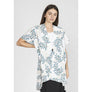DIONA J FASHION LEAF PRINT KIMONO ONE SIZE COLOR IVORY