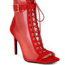 Cabernet Mesh & Microfiber Stiletto Boots