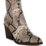 Cornus Snake Print Ankle Boots