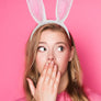 Diona J Bunny Rabbit Round Easter Fur Headbands Hair Accesorries Party Costume