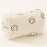 Zenana Smiley Face Corduroy Cosmetic Pouch