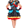 Plus Size Day Of The Dead Darling Costume