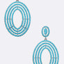 Crystal Oval Drop Iconic Earrings