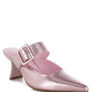 Bismi Large Buckle Kitten Heel Mules