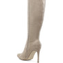 Becks Rhinestone Patterned Calf Boots
