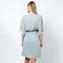 DIONA J DRAWSTRING JERSEY KIMONO ONE SIZE COLOR GREY
