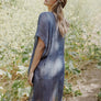 Pencil Stripe Lurex Trim Kimono