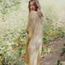 Pencil Stripe Lurex Trim Kimono