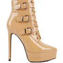 High Heeled Patent PU Stiletto Boot
