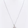 CZ Open Heart Pendant Necklace